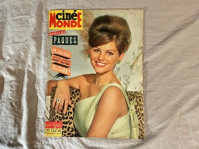 Cine Monde Magazine March 1962 Claudia Cardinale Anna Karina French Vintage