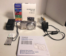 Olympus VR-320 14 MP 12.5 X Zoom Original Box, Case, USB Data/Charger Battery