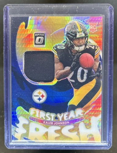 2025 Donruss Optic Kaleb Johnson Blue Hyper (RAW)