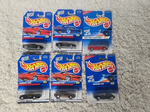 Lot Of 6 VTG HOT WHEELS BLUE CARD FERRARI Fast Shipping