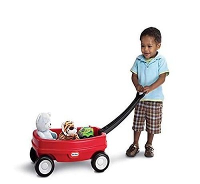 Lil' Wagon, Red, Pull Toy, Ages 18 Months+