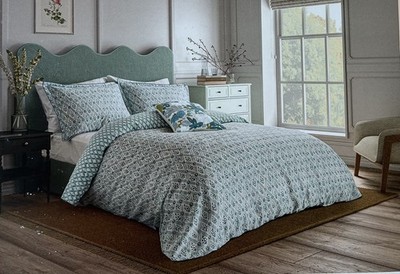 M&S English Heritage St John's Trellis Doppel Bettbezug Set Entenei UVP 85 £