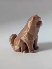 Chow Chow Sculpture Statue miniature, 1.2 In, Brown, plastic, Home Decor