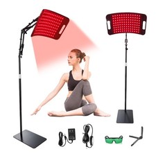Red Light Therapy Lamp 660nm 850nm Panel w/ Stand Timer Face Body