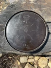 Wagner Ware Early Stylized Logo #14 Bailed  Cast Iron Round Griddle 14 Sets Flat