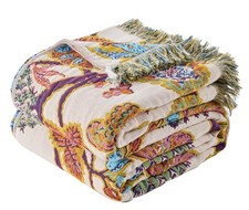 Boho Throw Blanket for Bed, Sofa,Cozy Lightweight Bohemian Spring Blanket,100...