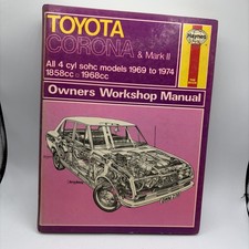 Vintage Haynes Manual Toyota Corona 1858cc 1968cc 1969-1974