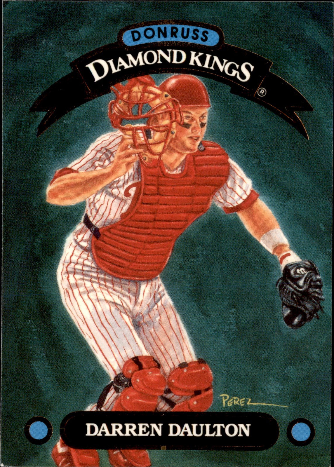 1993 Donruss #DK-17 Darren Daulton Diamond Kings Philadelphia Phillies