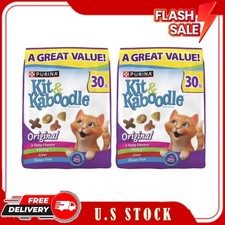 2 Bag Purina Kit & KaboodleOriginal, Indoor Dry Cat Food, Chicken,Turkey, 30 lb 1.63 per pound