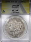 1895-S Morgan Dollar ANACS VF20 Details Cleaned