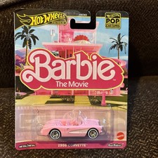 2025 Hot Wheels Premium Pop Culture Barbie Diecast Car 1956 Corvette 1:64