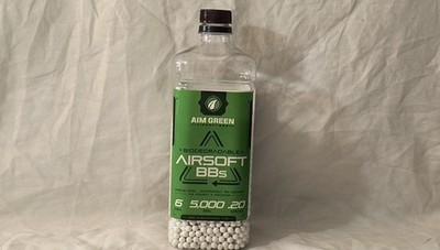 4,000 biodegradable airsoft BB's 0.20 g used to be a container of 5,000