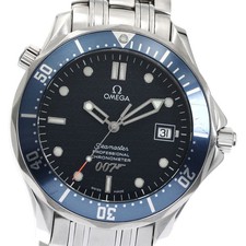 Orologio Uomo Automatico Omega Seamaster300 2537.80 007 James Bond Quadrante Navy_877295
