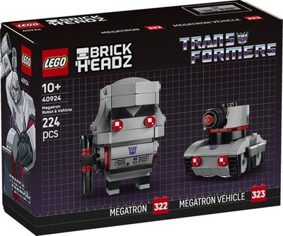 LEGO  Transformers BrickHeadz 40924 Megatron: Roboter und Fahrzeug - NEU & OVP -