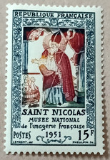 5D1-Timbre France YT 904 neuf * année 1951"la légende de saint nicolas"