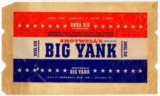 1940s Shotwell's Big Yank candy bar wrapper - 1-3/4 oz - Shotwell, Chicago