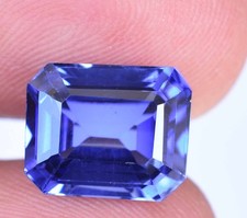 Flawless Natural Blue Ceylon Sapphire 6.80 Ct Emerald Certified Loose Gemstone