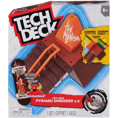 Tech Deck X Connect Pyramid Shredder 2.0 Rampenset mit exklusivem Griffbrett
