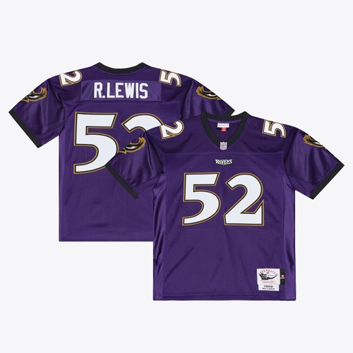 Mitchell & Ness Ray Lewis Baltimore Ravens 1996 Authentic Jersey Purple Sz 36