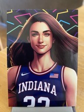 Caitlin Clark Anime Custom Art Indiana Fever Card