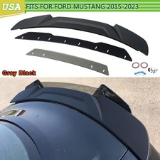 3pcs Wicker Bill Highkick Trunk Spoiler Wing For Ford Mustang Gt Coupe 2015-2022