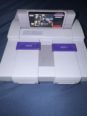 Nintendo Super Nintendo Entertainment System SNES Gray Console with Cartridge S 