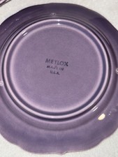 Vintage Metlox 681 Lavender Lilac 8.5" Plates Set of 8 Made in USA California