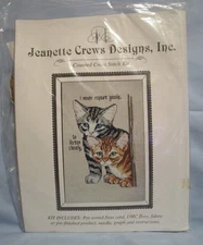 NIP Jeanette Crews Designs Inc Gossip Counted Cross Stitch Kit