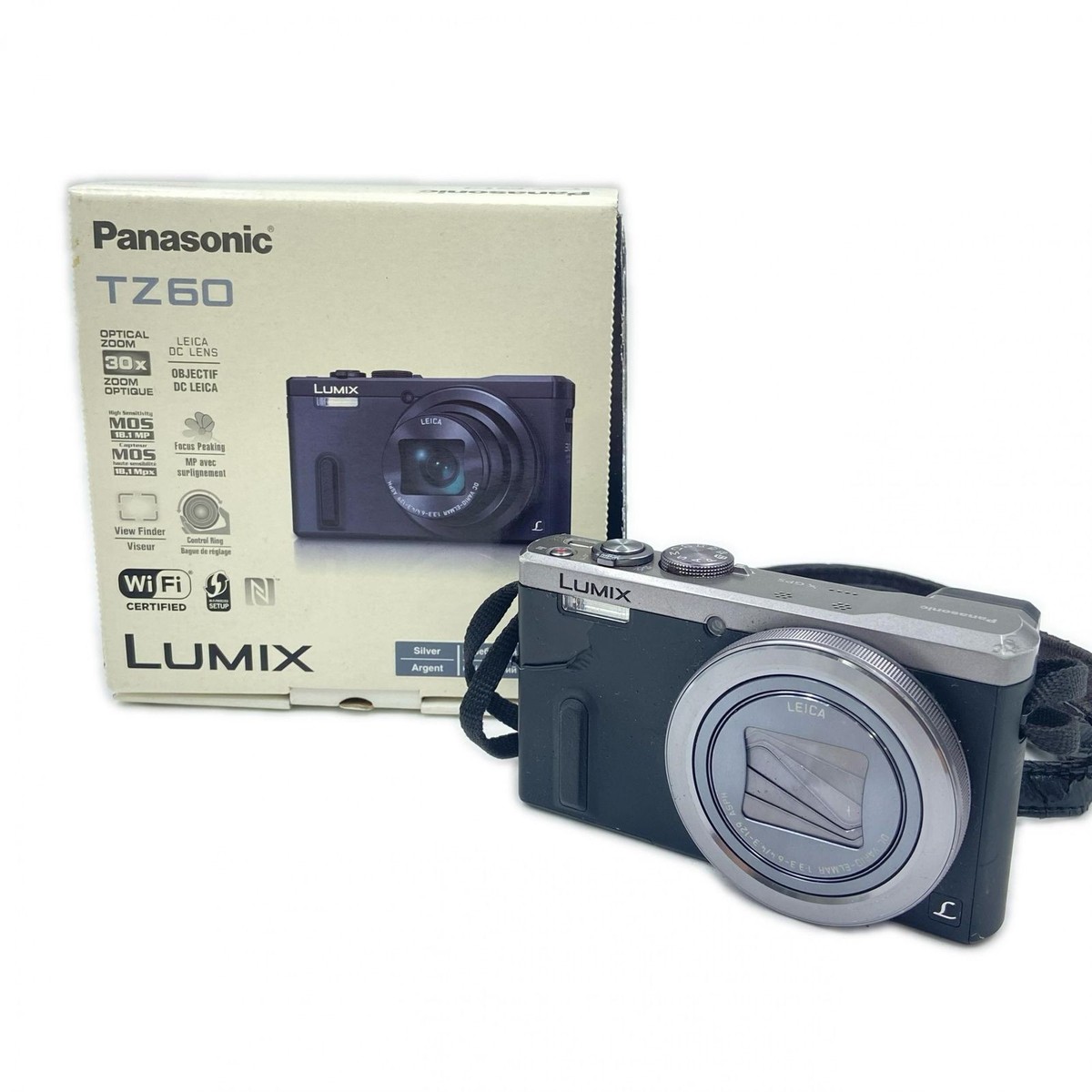 Panasonic LEICA LUMIX DMC-TZ60 Digital Camera Black Compact Model