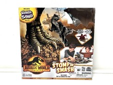 Jurassic World Dominion Stomp N’ Smash Board Game Sensory Dinosaur Kinetic Sand