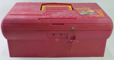 Vintage 1990's Pokemon Suncast Just Stuff Collector Card Case/Box NO LATCH