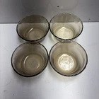 Vtg. Pyrex Set of 4 Custard Ramekin Cups Amber Smoky Brown 463/175 ml
