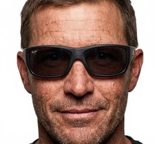 Occhiali da sole uomo Maui Jim Wassup Italia polarizzati antracite avvolgenti