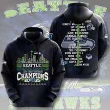 Seahawks 2025 NFC Conference West Division Champions Hoodie