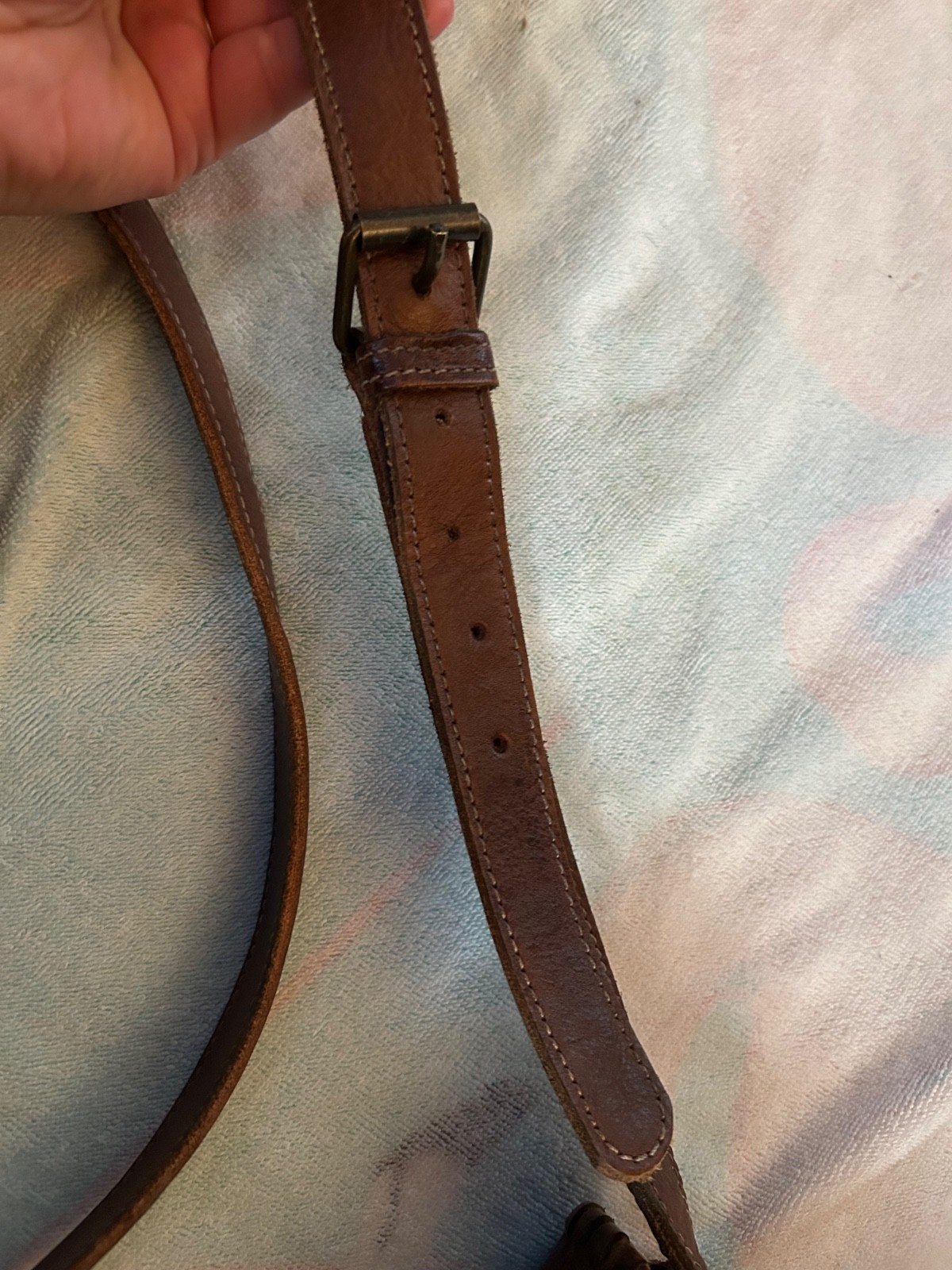 Bed Stu brown Rustic Leather Adjustable Crossbody… - image 6