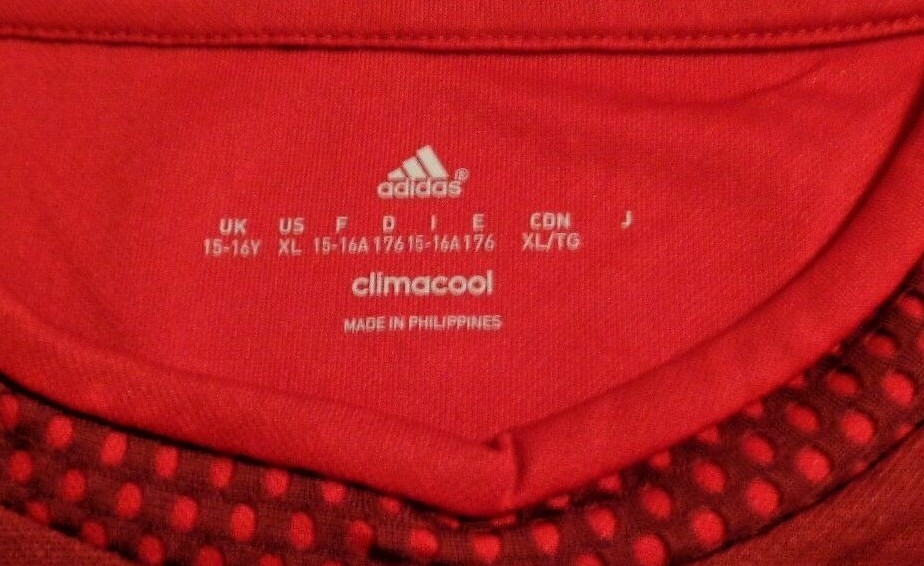 adidas Soccer Camp 15 Jersey Youth Adizero Red SS Shirt Jr Team XL New With Tags thumbnail 6
