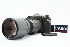 RARA FOTOCAMERA REFLEX ALL OLIVE 3000 Limited Canon F-1 pellicola Sigma 400 mm