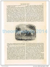 CASTLE OF VILVORDE, BELGIUM, BOOK ILLUSTRATION/PRINT, 1877