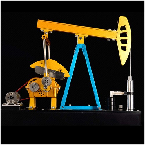 3D Electric Metal Oil Pump Jack Puzzle Model Set Kit DIY Mechanical Toy Gifts - Picture 2 of 8