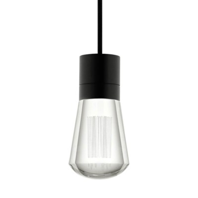 Tech Lighting Alva Pendant MD, 6FT, CLR Cry/Black LED930 - 700TDALVPMCBB-LED930