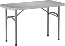 4 ft x 24" Multipurpose Rectangle Folding Table for Indoor or Outdoor Use - New