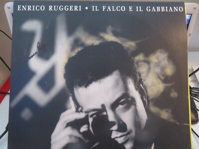 LP ''DER FALKE UND DIE MÖWE'' von ENRICO RUGGERI, ORIGINAL AUTOGRAMM