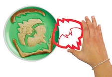 Batman BatBytes Bat Logo Shape Sandwich Bread Crust / Cookie Cutter - RED
