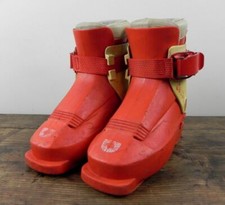 Scarponi da sci Jolly da bambino numero 28 per sciare neve usati scarpone rosso