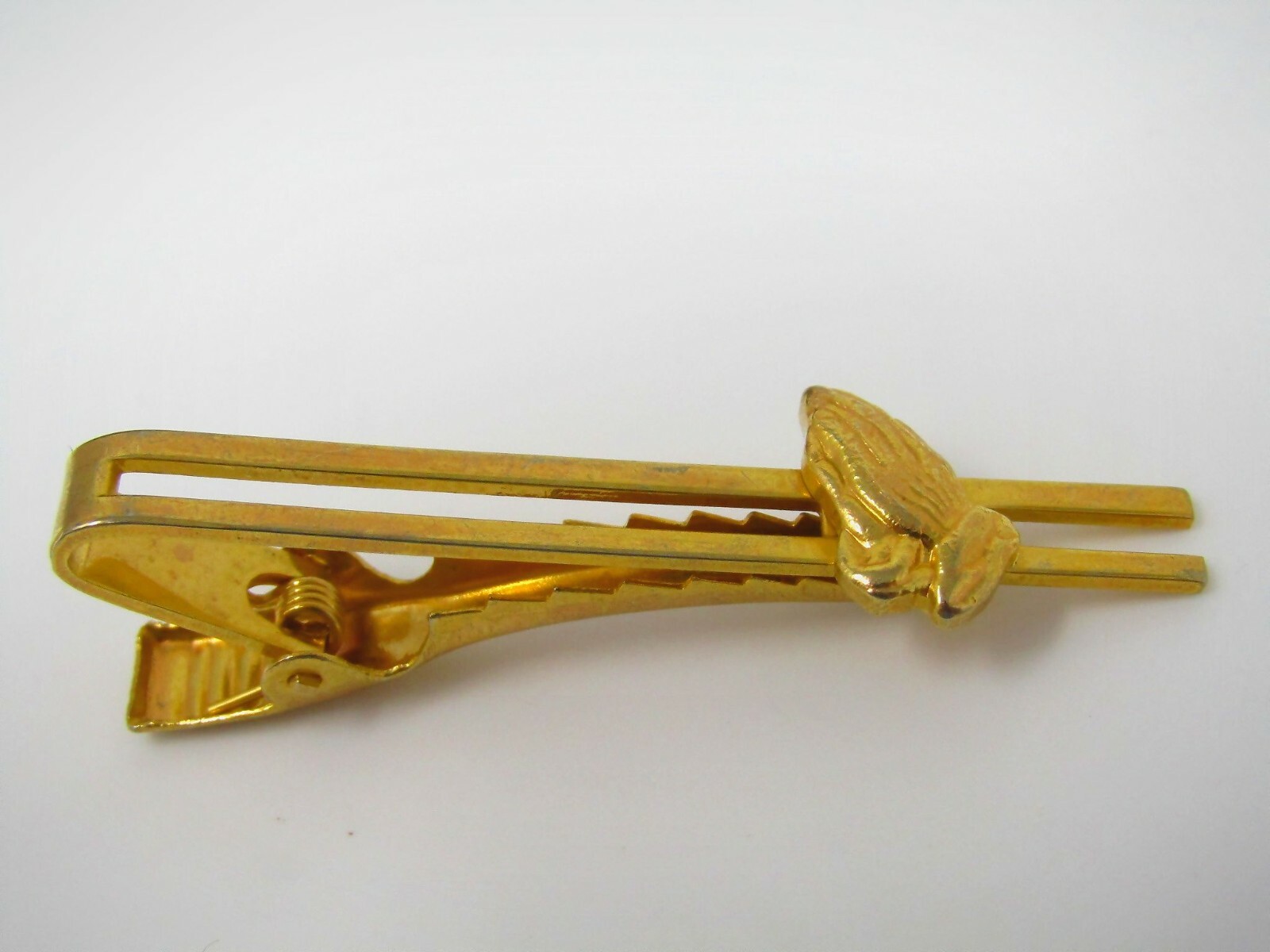 Praying Hands Religious Tie Clip Bar Stand Out from… Gem