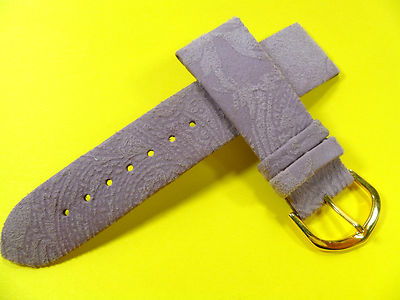 22 MM Viola Porpora Cinturino Orologio Scamosciato 2206 | eBay