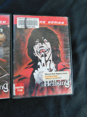 Hellsing Anime DVDs Vol. 2-4 Ex-Library Geneon Signature Series