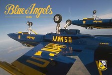 Blue Angels Inverted Metal Sign - Hand Made in the USA with American Steel