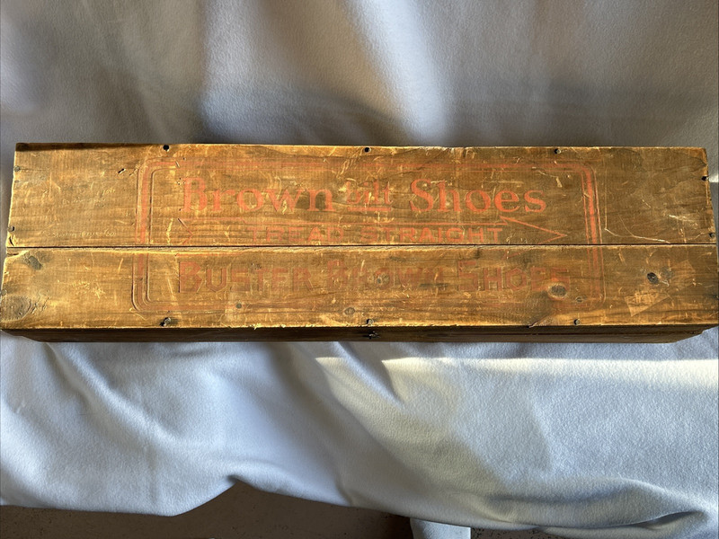 RARE Vintage Wood Buster Brown TREAD STRAIGHT Brown bilt Shoes 27"long