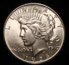 1926 $1 Peace Silver Dollar Choice AU++